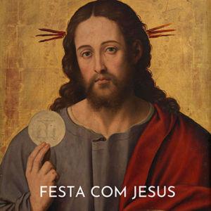 Festa com Jesus, pintura Cristo Salvador com a eucaristia, Vicente Juan Masip