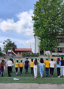 Crianças jogando, EB1 da Portelinha, Gaia