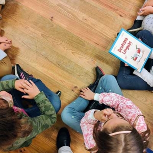 Jogo de roda com livro, Sandim, 2021